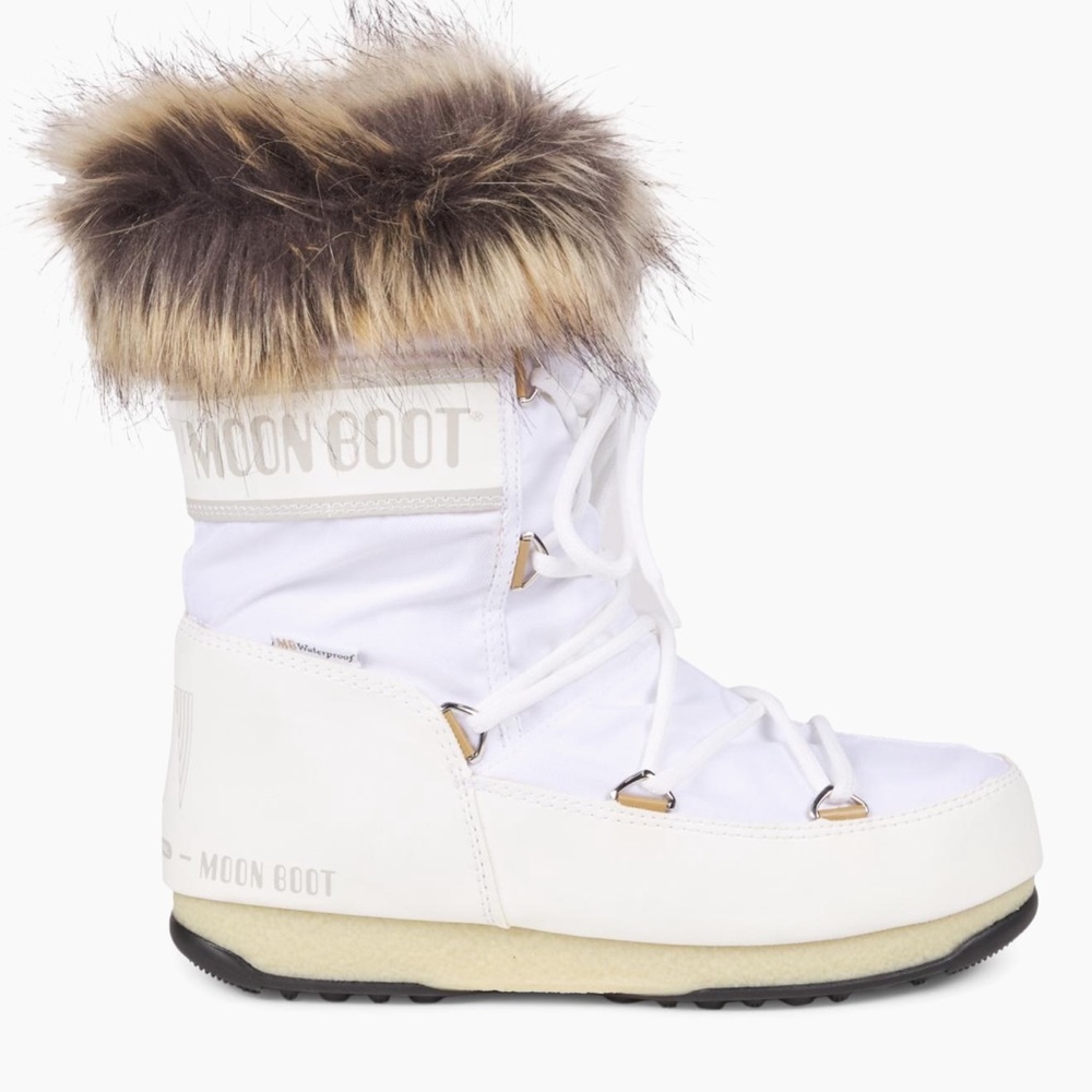 Moon Boot Women's Monaco Faux-Fur Low Boots